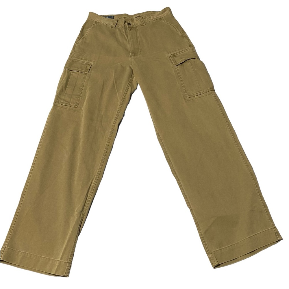 RARE Vintage Polo Ralph Lauren 67 Chino Darker Tan Cargo Pants (US Men’s 34x32)